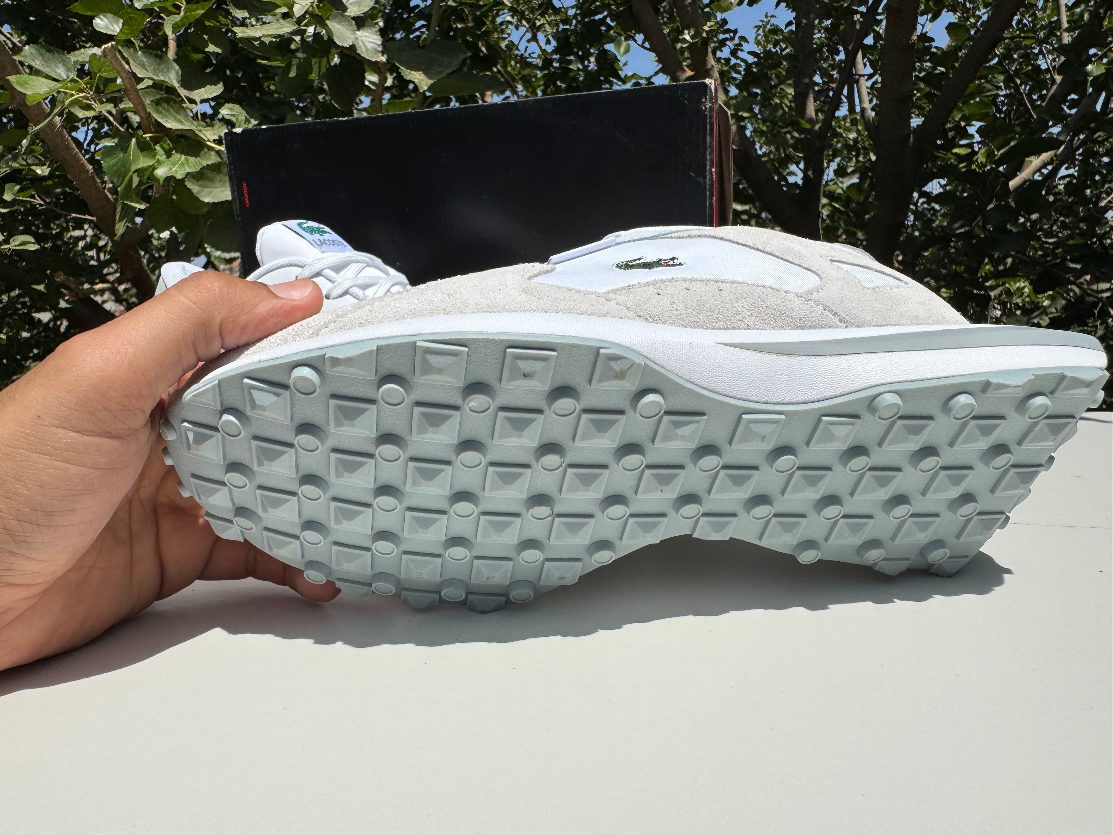 LACOSTE ORIGINAL GRIS Biege X Tennis