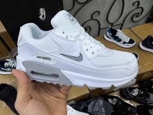 NIKE AIR MAX 90 WHITE Gris ( ORIGINAL 100% )