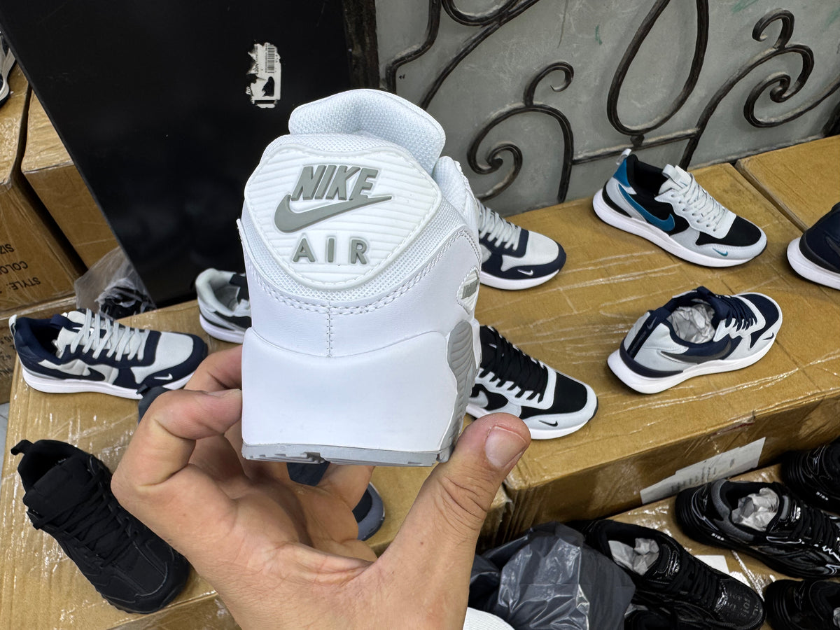 NIKE AIR MAX 90 WHITE Gris ( ORIGINAL 100% )