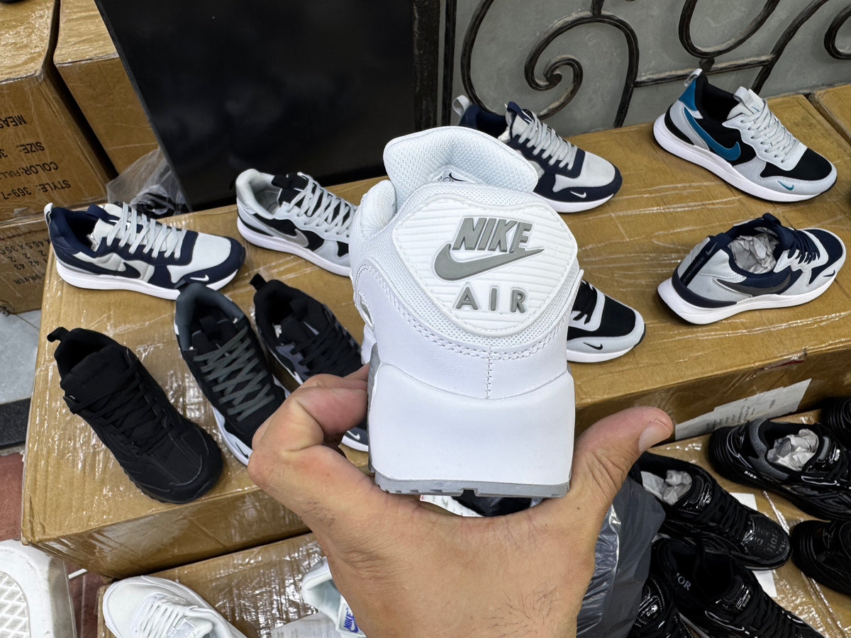 NIKE AIR MAX 90 WHITE Gris ( ORIGINAL 100% )